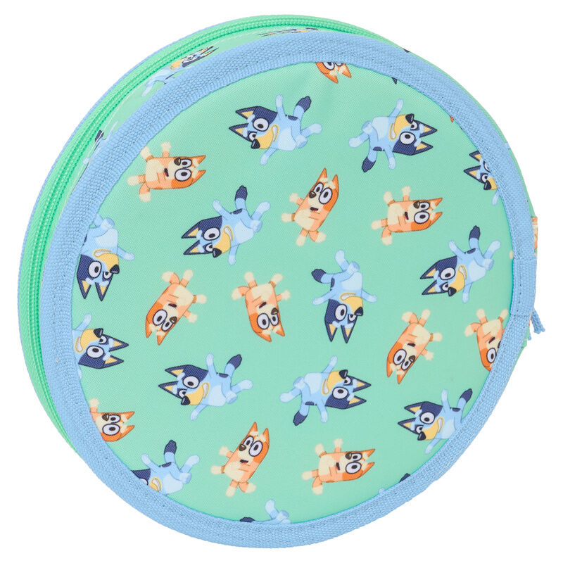 Plumier Bluey SAFTA azul con 18 piezas - 2