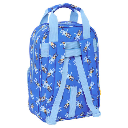 Mochila azul Lets Play Bluey de 28 cm con bolsillo frontal - 2