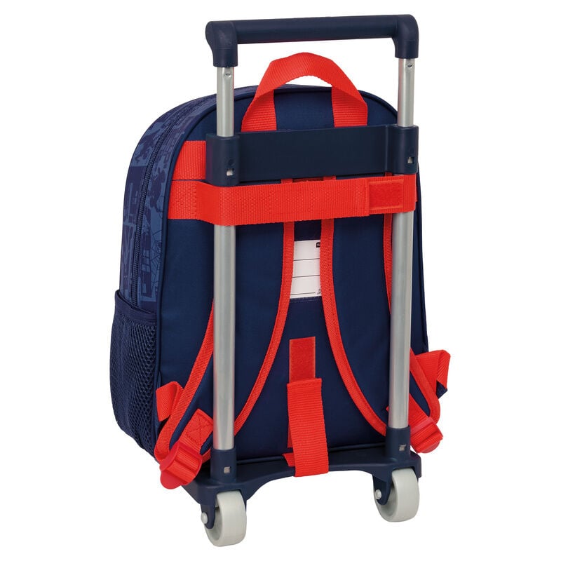 Trolley escolar Spiderman Marvel azul marino con carro y mochila extraíble - 2