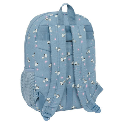 Mochila azul Snoopy Peanuts con estampado y bolsillo frontal - 2