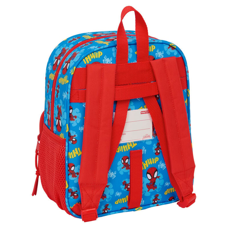 Mochila azul de Spidey Marvel con dos bolsillos frontales - 2