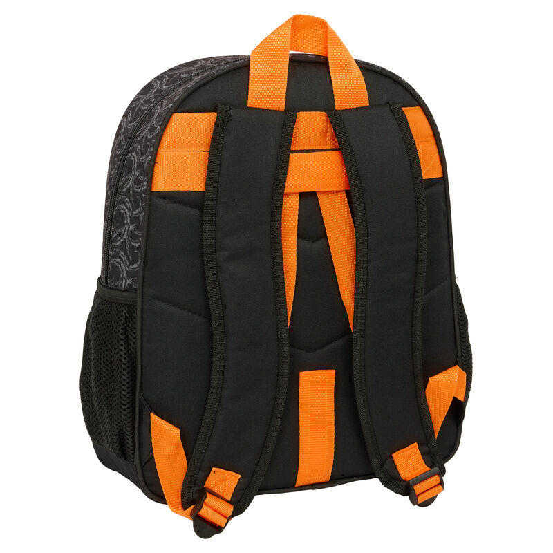 Mochila SAFTA Naruto Shippuden negra y naranja con Naruto en el frontal - 3
