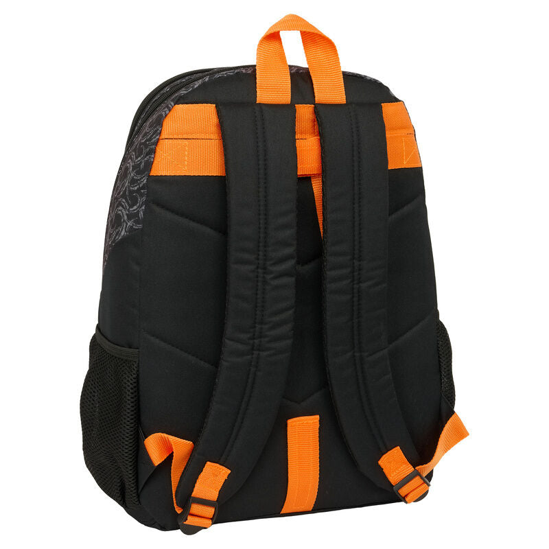 Mochila Naruto Shippuden negra y naranja con ilustración de Naruto - 3