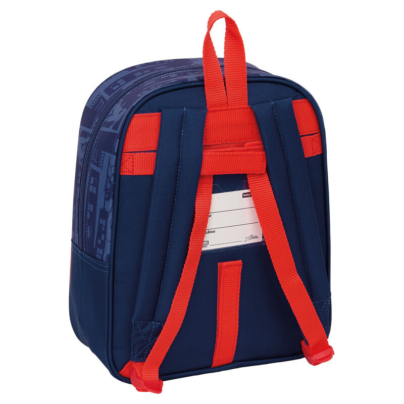 Mochila infantil azul de Spider-Man Marvel adaptable a carrito - 3