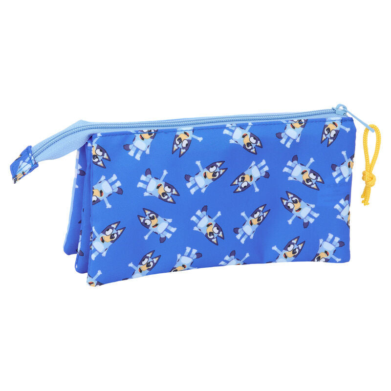Portatodo triple Bluey azul claro con tres compartimentos - 2