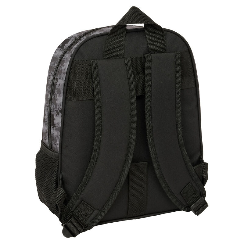 Mochila negra Dragon Ball con Goku y detalles de camuflaje gris - 2