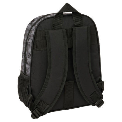 Mochila negra Dragon Ball con Goku y detalles de camuflaje gris - 2