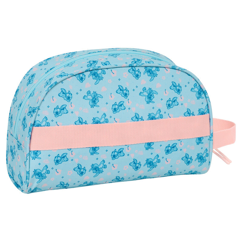 Neceser azul y rosa de Stitch Disney SAFTA con asa lateral - 2