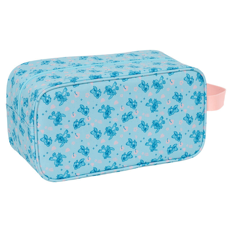 Zapatillero Ohana Stitch Disney azul y rosa con asa lateral - 2