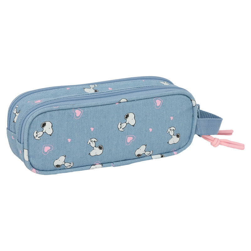 Portatodo doble azul de Snoopy Peanuts con asa lateral - 2