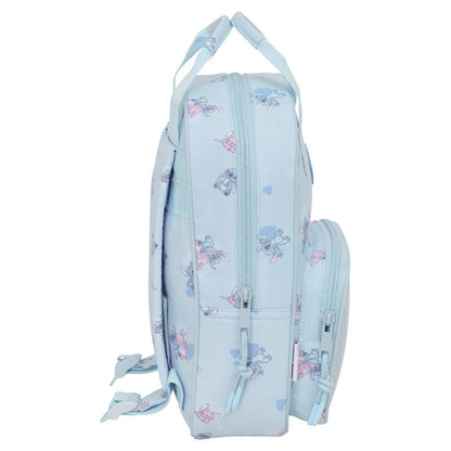 Mochila azul claro de Stitch Disney con bolsillo frontal - 3