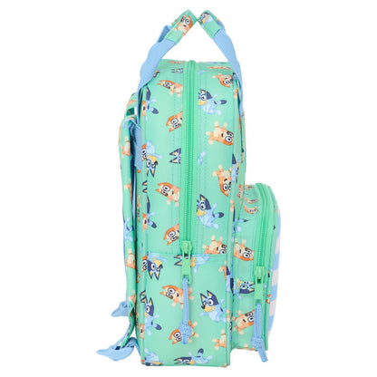 Mochila escolar Bluey verde con Bluey y Bingo - 3