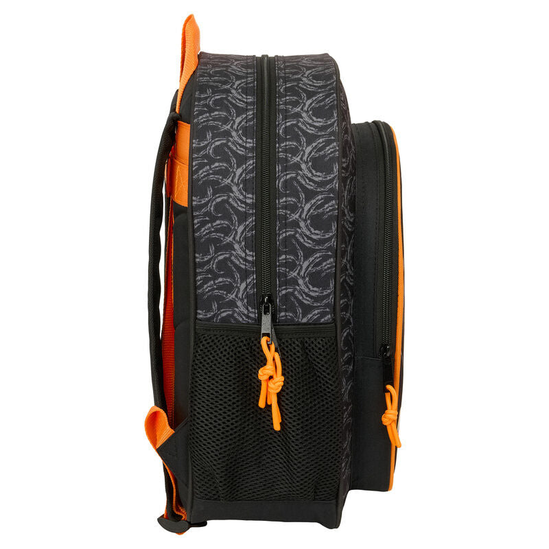 Mochila SAFTA Naruto Shippuden negra y naranja con Naruto en el frontal - 4