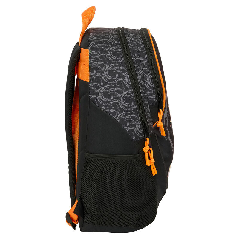 Mochila Naruto Shippuden negra y naranja con ilustración de Naruto - 4