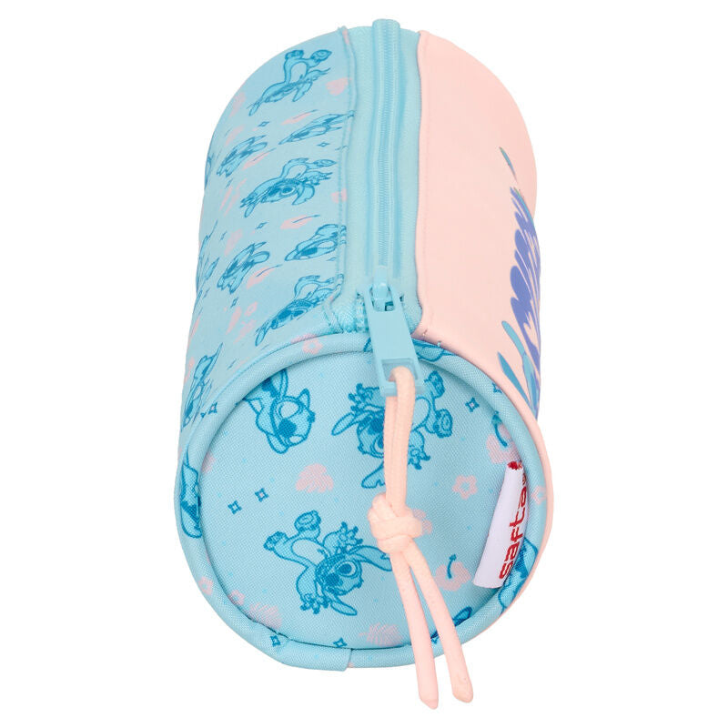 Portatodo rosa y azul de Disney Stitch Ohana con Stitch y Angel - 3