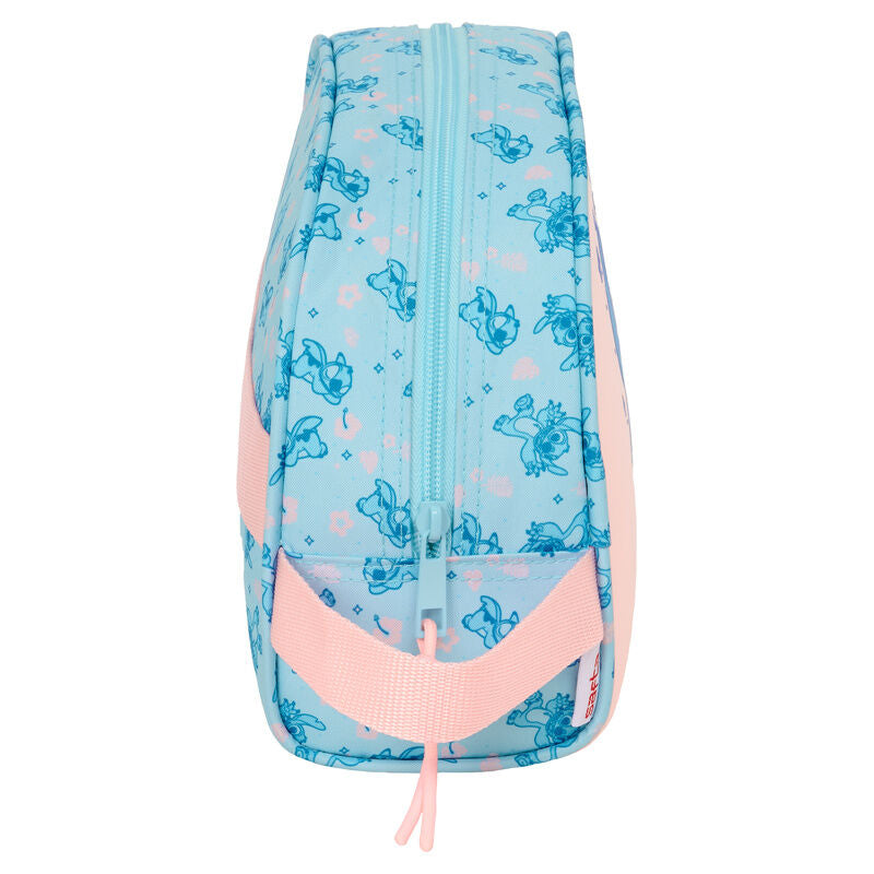 Neceser azul y rosa de Stitch Disney SAFTA con asa lateral - 3