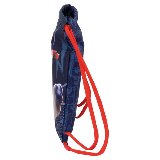 Saco escolar azul marino de Spider-Man Marvel con cordones rojos - 4