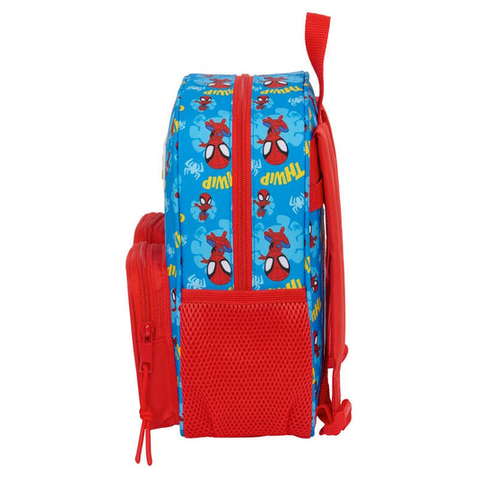 Mochila azul de Spidey Marvel con dos bolsillos frontales - 4