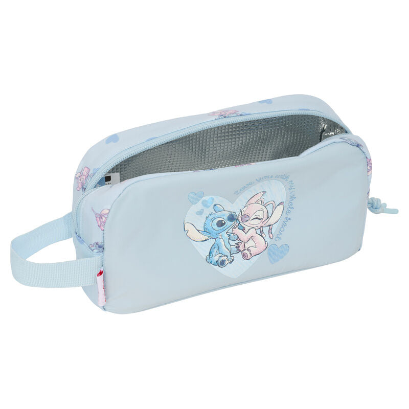 Portadesayunos térmico azul de Stitch Disney con asa lateral - 4