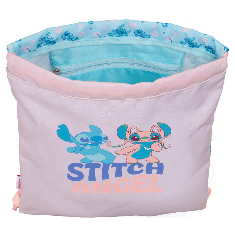 Saco rosa Ohana de Disney con Stitch y Angel - 4