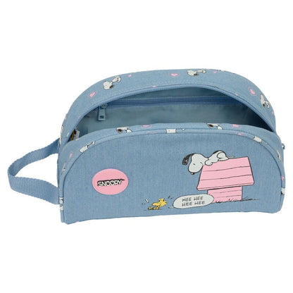 Neceser azul de Snoopy Peanuts con asa lateral - 4