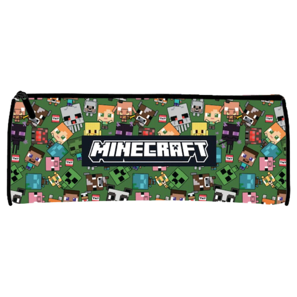 Portatodo Minecraft Characters verde con cremallera