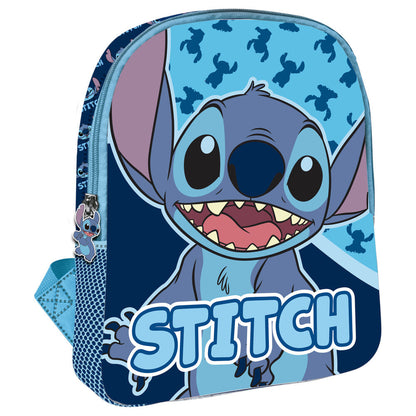 Mochila azul de Stitch Disney con estampado y bolsillos laterales - 2