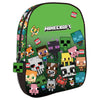 Mochila verde Minecraft Characters con personajes pixelados y motivos TNT
