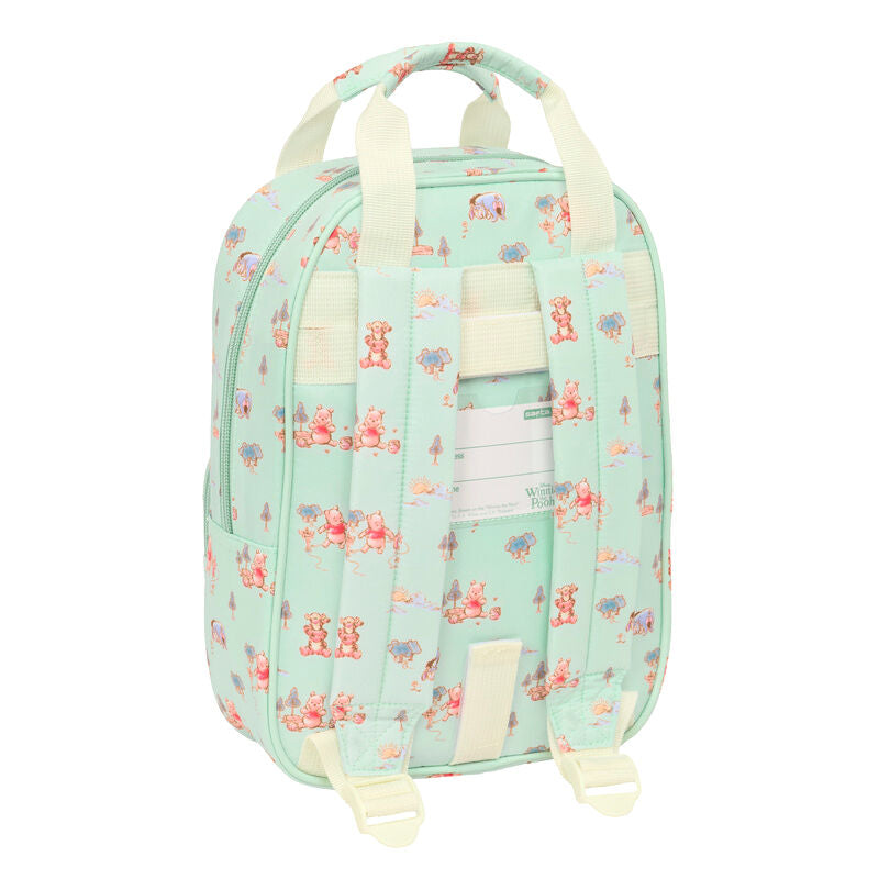 Mochila verde menta de Winnie the Pooh Disney con bolsillo frontal - 2