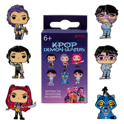 Caja blind box con pin sorpresa de KPop Demon Hunters Loungefly