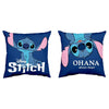 Cojín azul de Stitch Disney con diseño Ohana