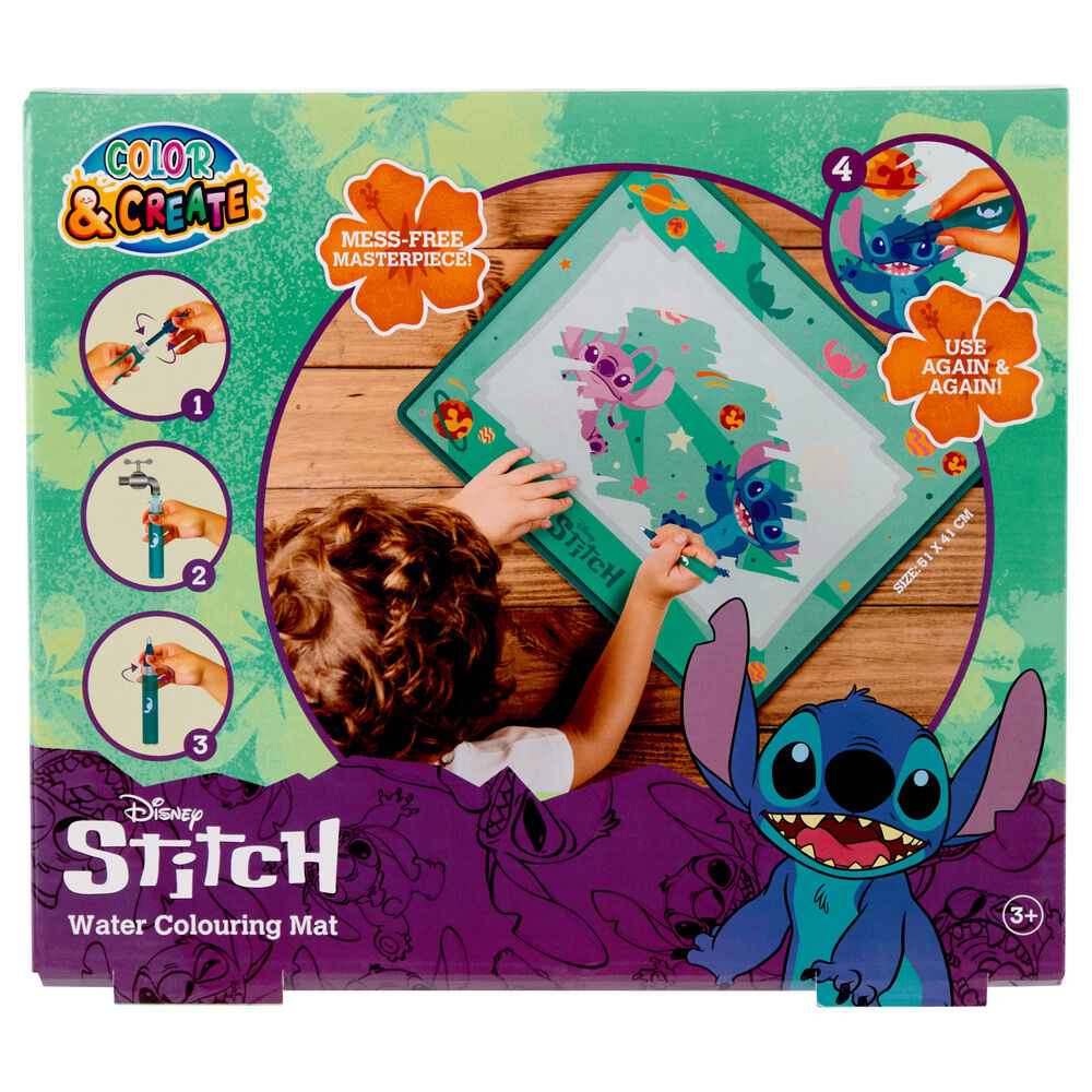 Set Stitch Disney para pintar con agua con lámina y rotulador - 4