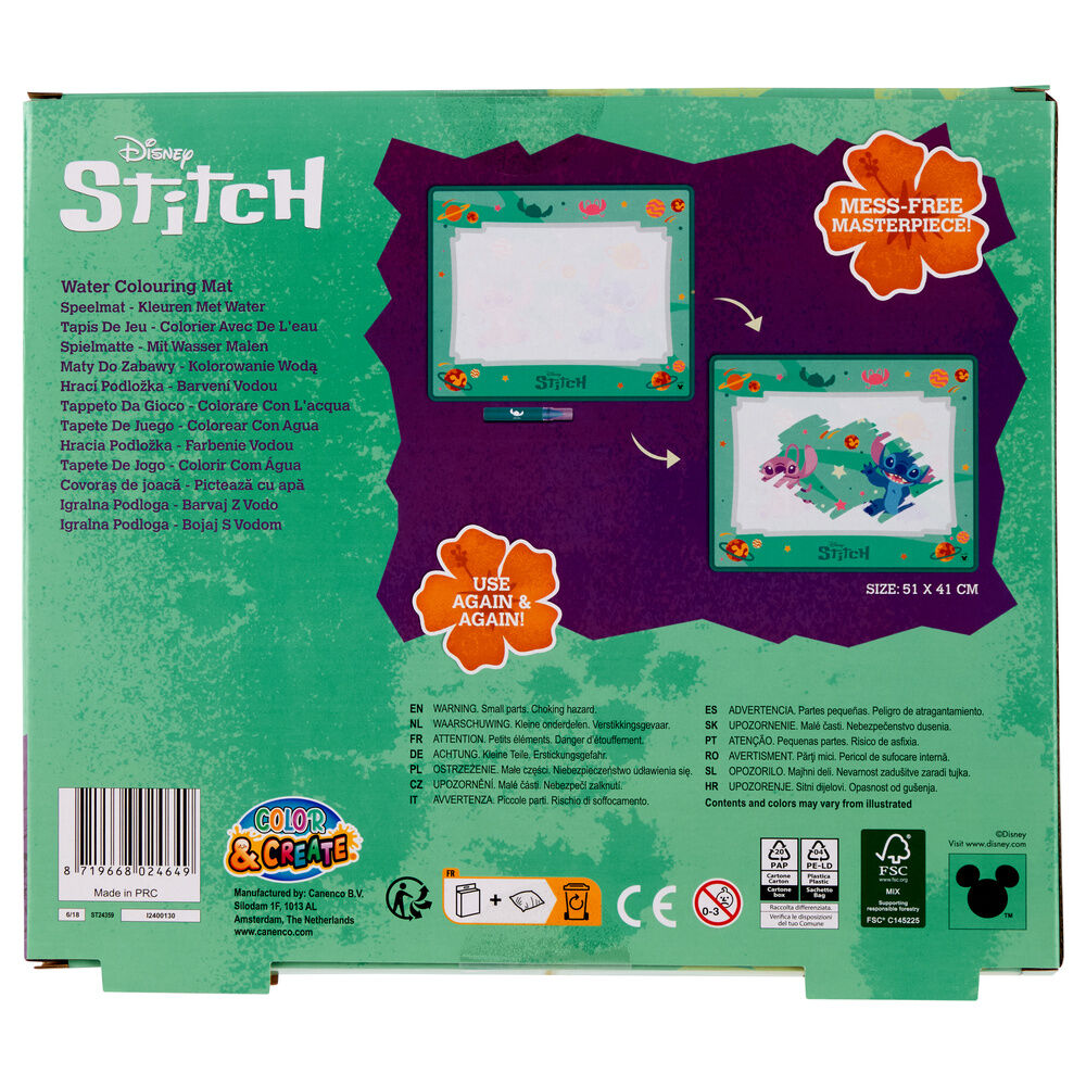 Set Stitch Disney para pintar con agua con lámina y rotulador - 5