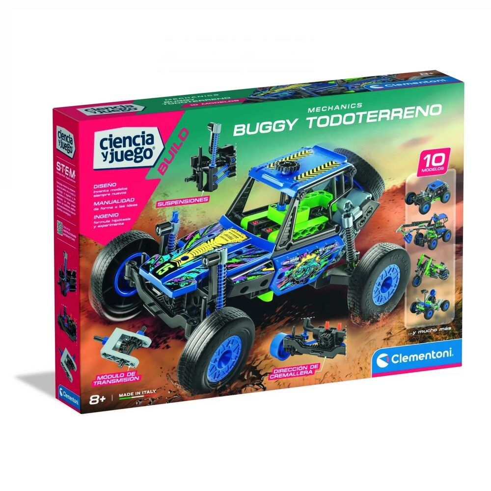 Kit Clementoni Mechanics Buggy Todoterreno con modelos de construcción