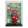 Figura FUNKO POP! Spider-Hulk frente a portada de Web of Spider-Man