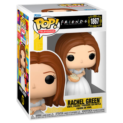 Figura Funko POP! de Rachel Green con vestido blanco y bol de palomitas - 2