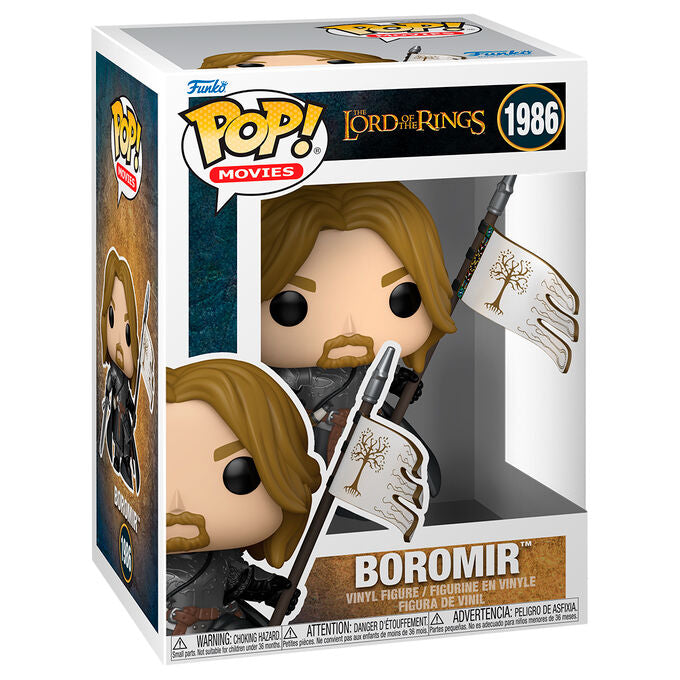 Figura FUNKO POP de Boromir con armadura, espada y estandarte - 2