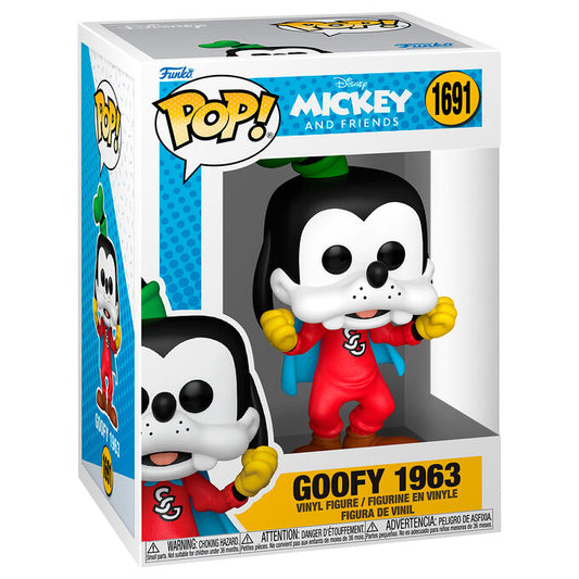 Figura Funko POP! de Goofy 1963 con traje rojo y capa azul - 2