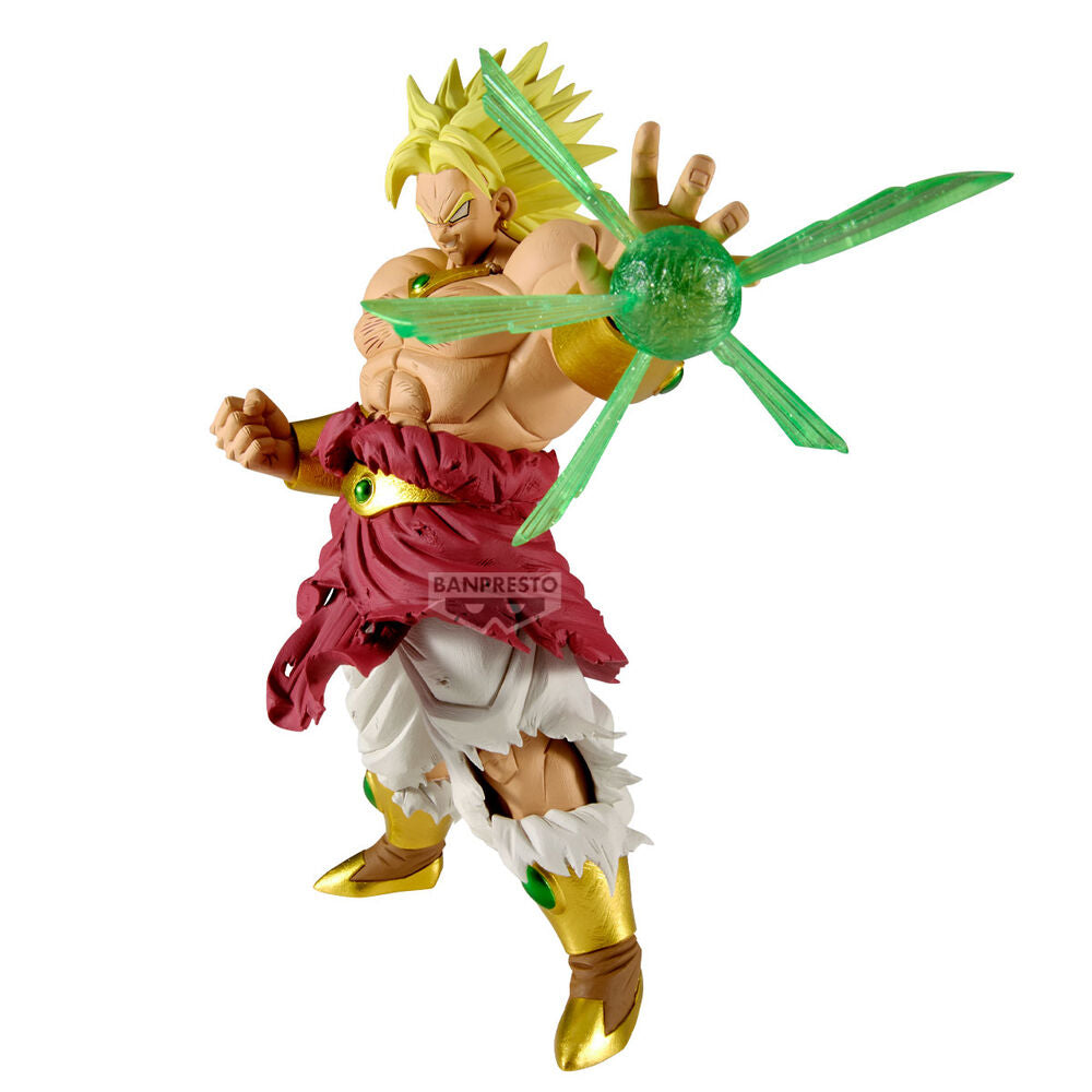 Figura de Broly de Dragon Ball Z con efecto de energía verde