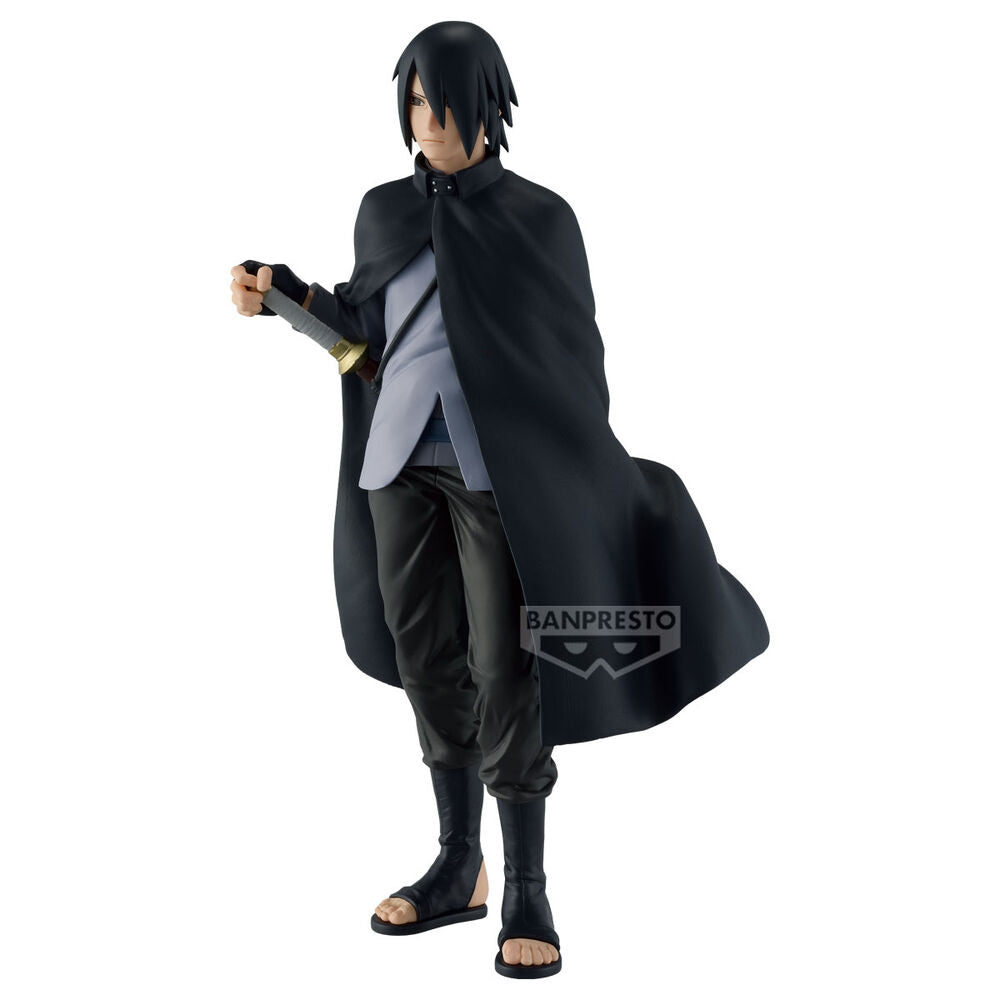 Figura de Sasuke Uchiha de Boruto con capa oscura y espada - 2