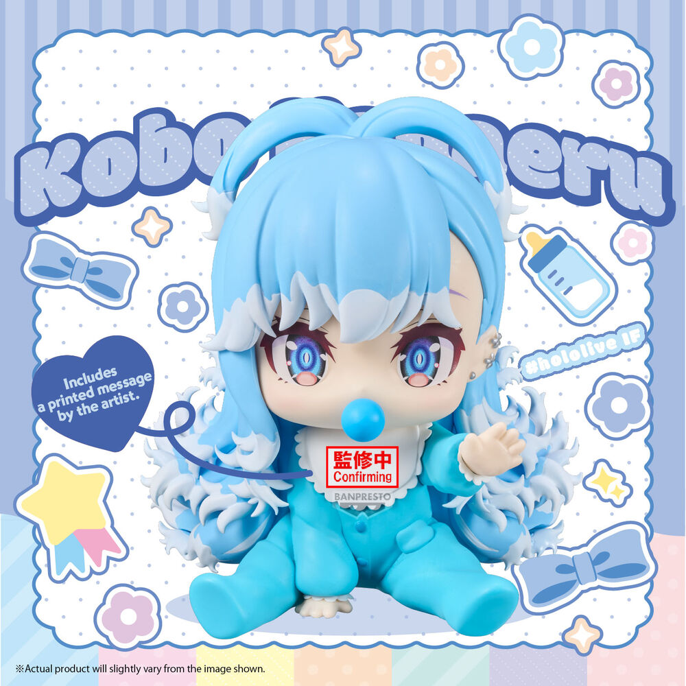 Figura chibi de Kobo Kanaeru Holobabies de Banpresto en tonos azules - 2