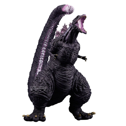 Figura Banpresto de Shin Godzilla con cola curvada y placas dorsales moradas - 2