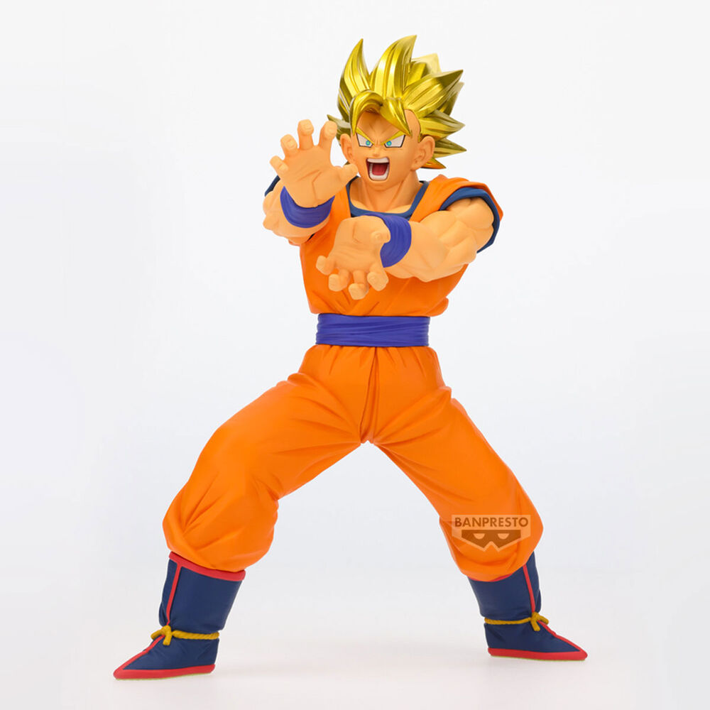 Figura de Son Goku Super Saiyan de Dragon Ball Z en pose de combate - 3
