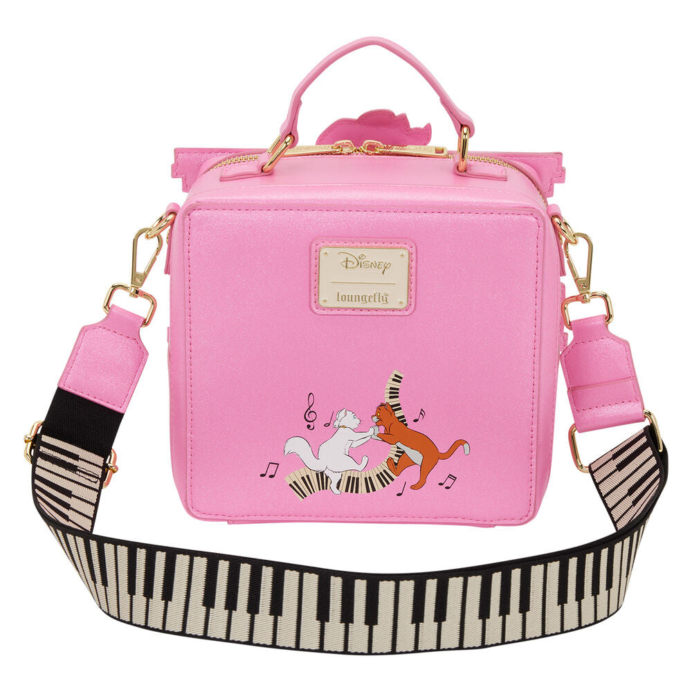 Bolso bandolera rosa con forma de piano de Los Aristogatos Disney Loungefly - 2