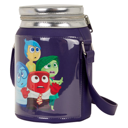 Bolso bandolera Loungefly de Del Revés 2 morado con personajes - 2