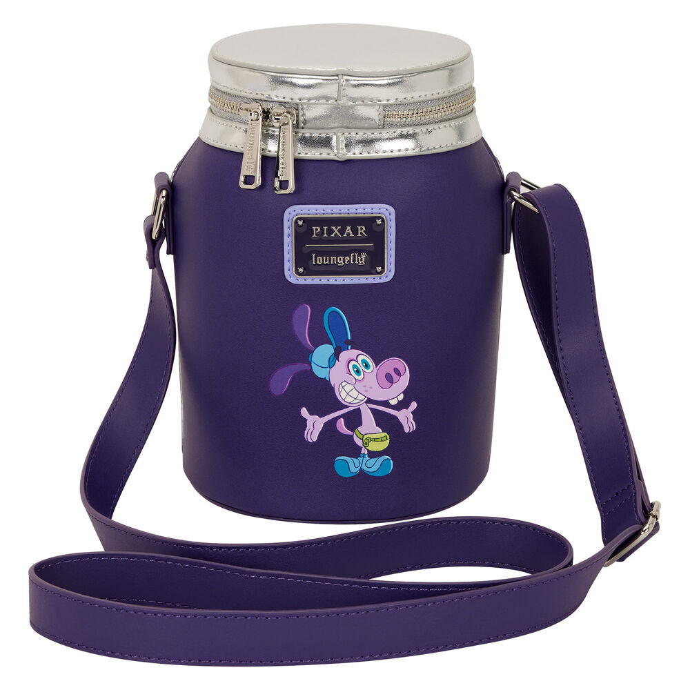 Bolso bandolera Loungefly de Del Revés 2 morado con personajes - 3