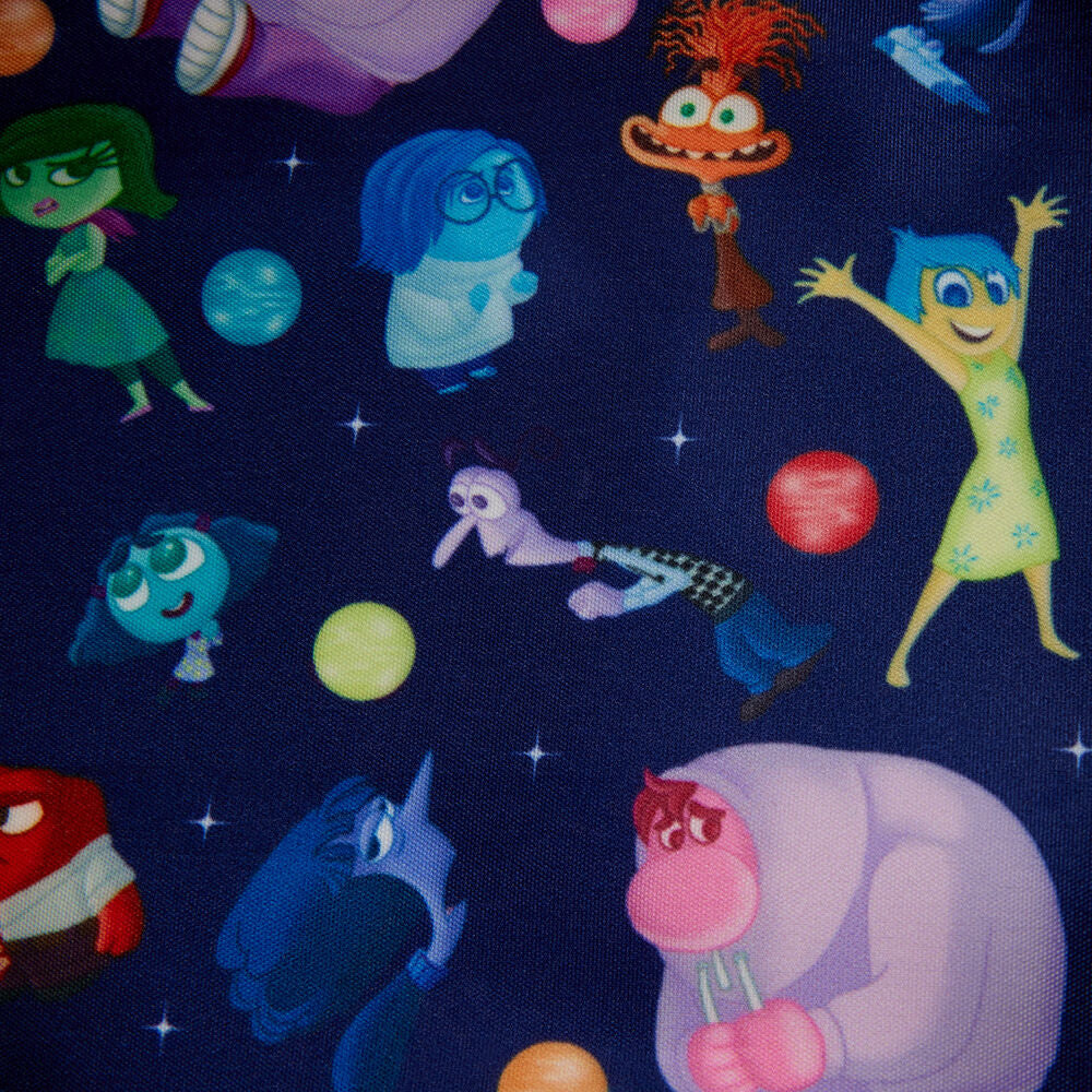 Bolso bandolera Loungefly de Del Revés 2 morado con personajes - 4