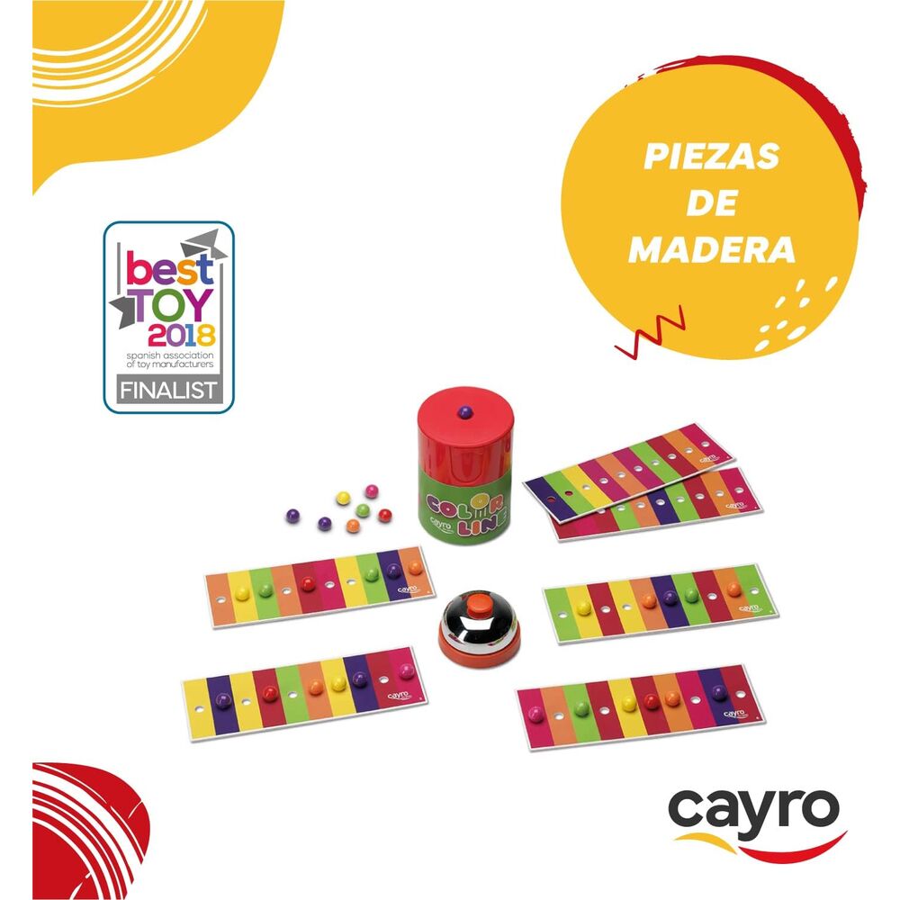 Caja del juego Color Line de CAYRO con timbre y bolas de colores - 3