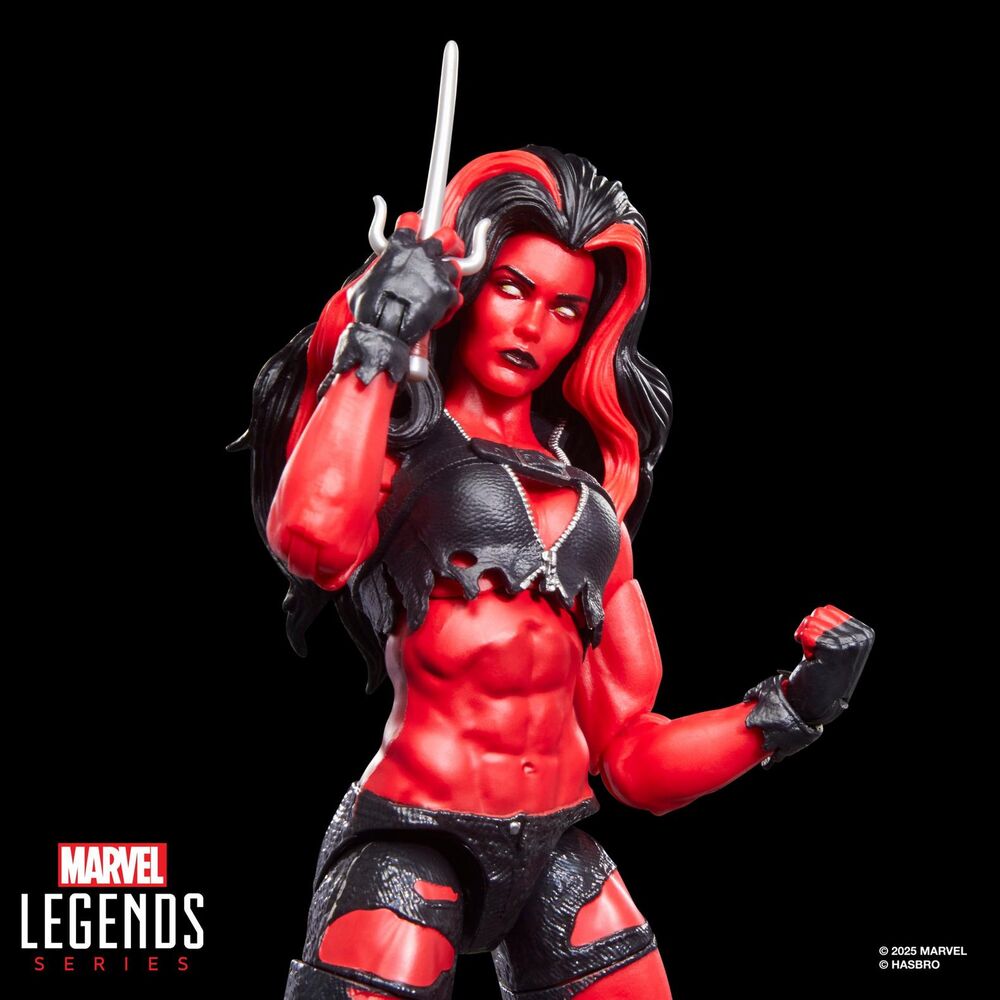 Figura articulada Red She-Hulk Marvel Legends con accesorios - 12