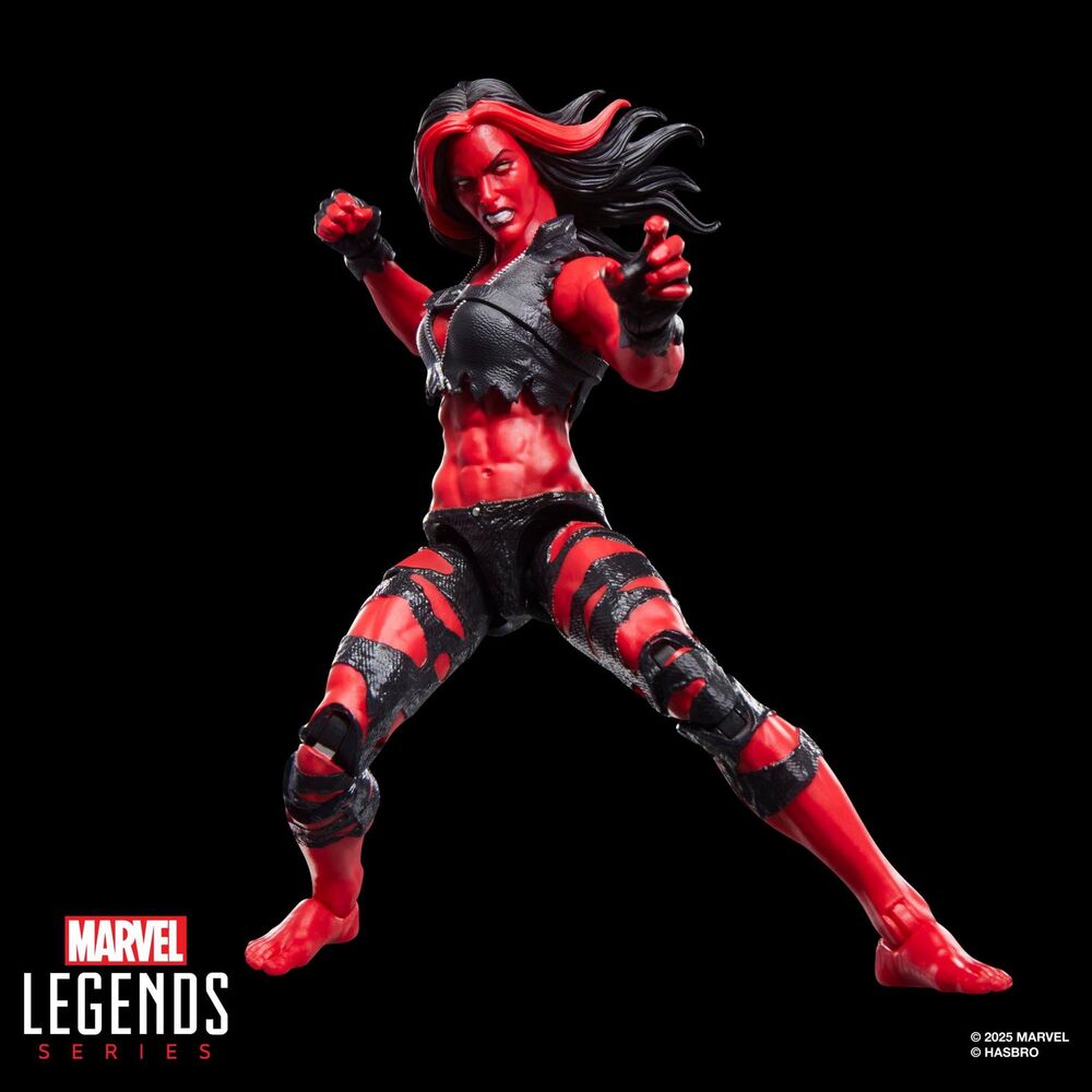 Figura articulada Red She-Hulk Marvel Legends con accesorios - 13